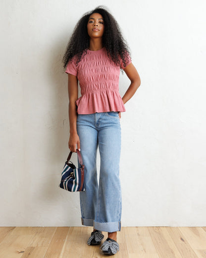Smocked Tee