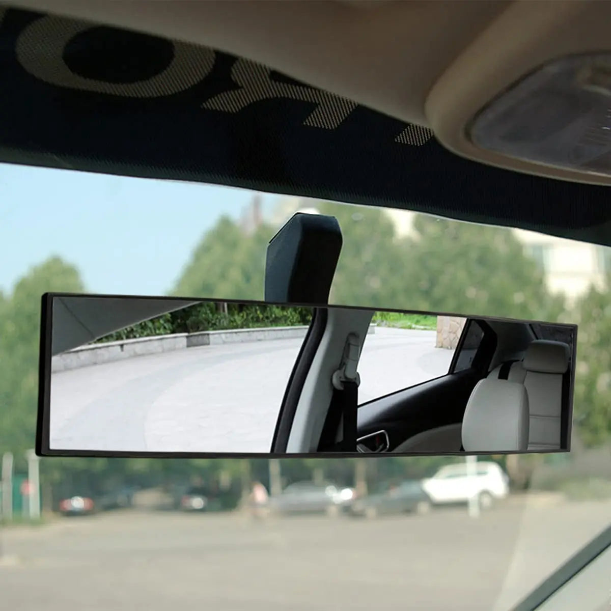 Wide Rear View Mirror Clip on 12 Inch Universal Panoramic Convex Interior Wide Angle Mirror