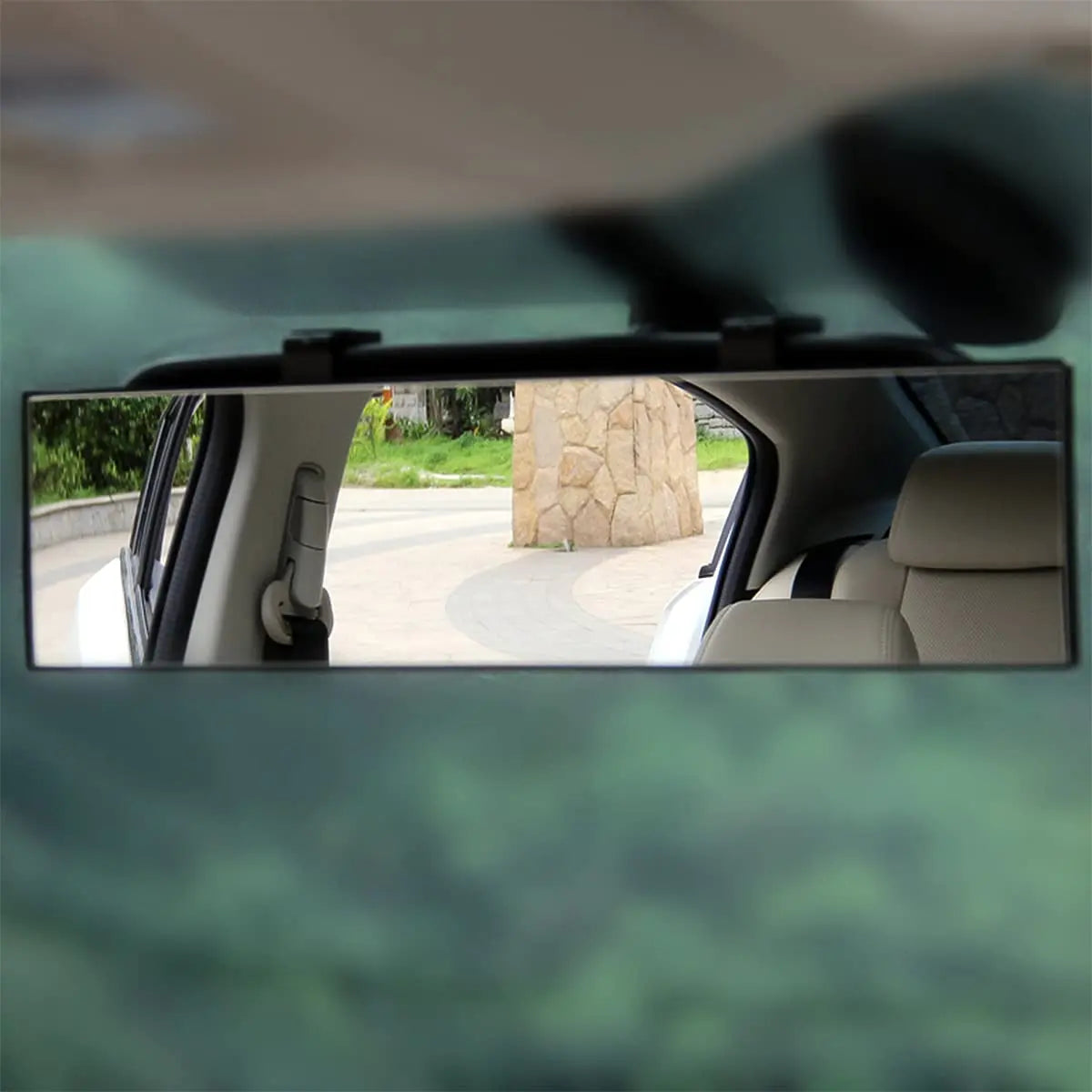 Wide Rear View Mirror Clip on 12 Inch Universal Panoramic Convex Interior Wide Angle Mirror