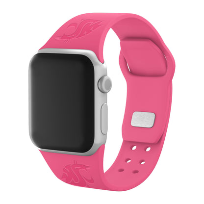 Washington State Cougars Engraved Apple Watch Band