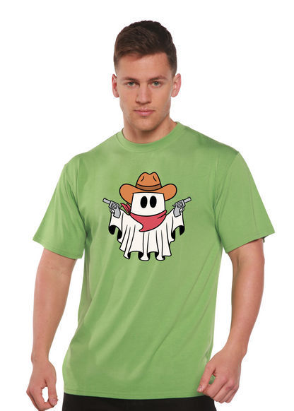 Cowboy Ghost Unisex Bamboo Viscose/Organic Cotton Short Sleeve Graphic T-Shirt