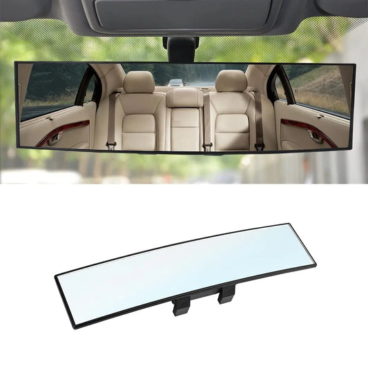 Wide Rear View Mirror Clip on 12 Inch Universal Panoramic Convex Interior Wide Angle Mirror