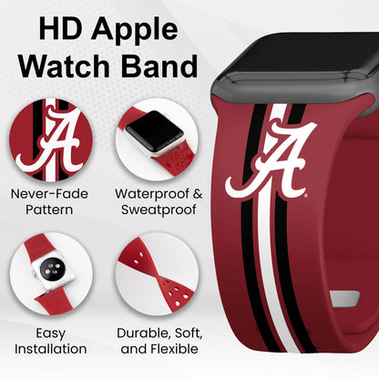Alabama Crimson Tide HD Apple Watch Band