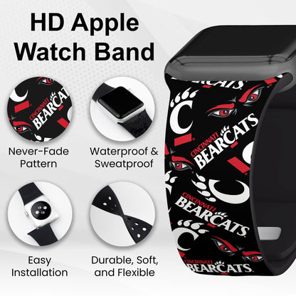 Cincinnati Bearcats HD Apple Watch Band