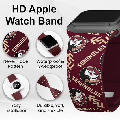 Florida State Seminoles HD Apple Watch Band