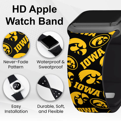 Iowa Hawkeyes HD Apple Watch Band