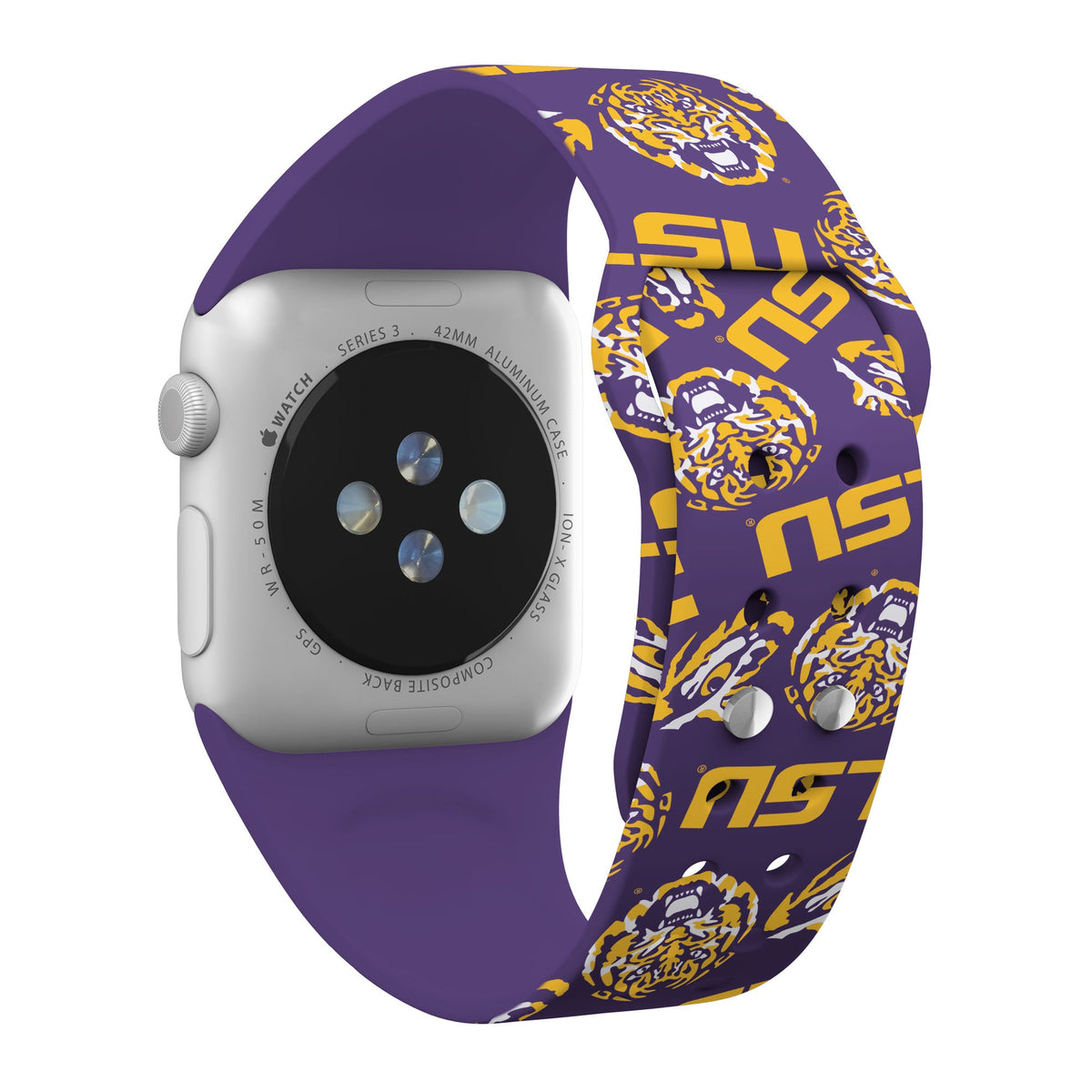LSU Tigers HD Apple Watch Band