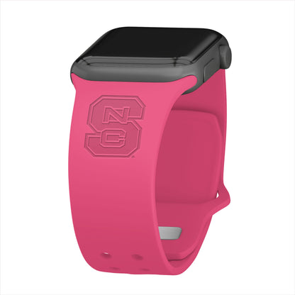 North Carolina State Wolfpack Engraved Apple Watch Band