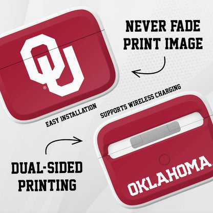 Oklahoma Sooners HDX Apple Airpods Pro 1 & 2 Case Cover