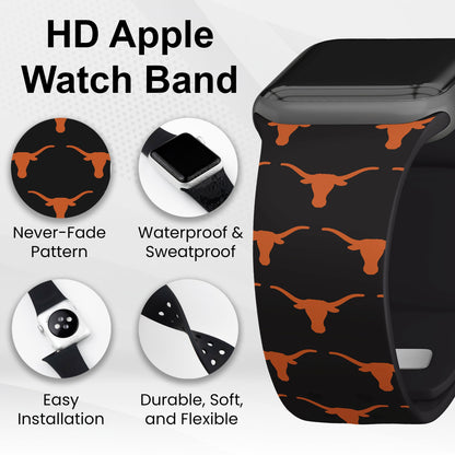 Texas Longhorns HD Apple Watch Band