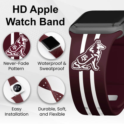 Texas A&M Aggies HD Apple Watch Band