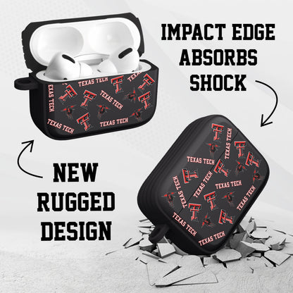 Texas Tech Red Raiders HDX AirPods Pro 1 & 2 Case Cover