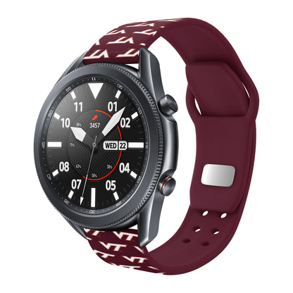 Virginia Tech Hokies HD Watchband for Samsung, Garmin, Fossil, and More for Samsung, Garmin, Fossil, and More