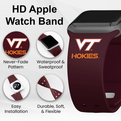 Virginia Tech Hokies HD Apple Watch Band