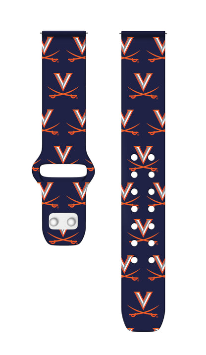 Virginia Cavaliers HD Watchband for Samsung, Garmin, Fossil, and More for Samsung, Garmin, Fossil, and More