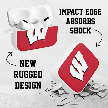 Wisconsin Badgers HDX Apple Airpods Pro 1 & 2 Case Cover