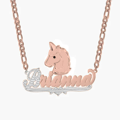 Unicorn Personalized Custom Name Necklace