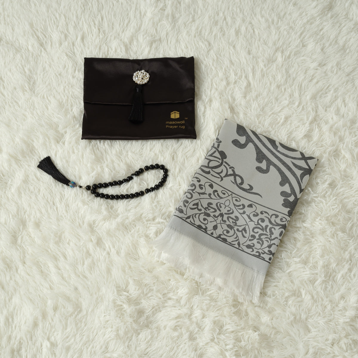 New Luxury Prayer Mat and Tasbeeh Set (MR056)